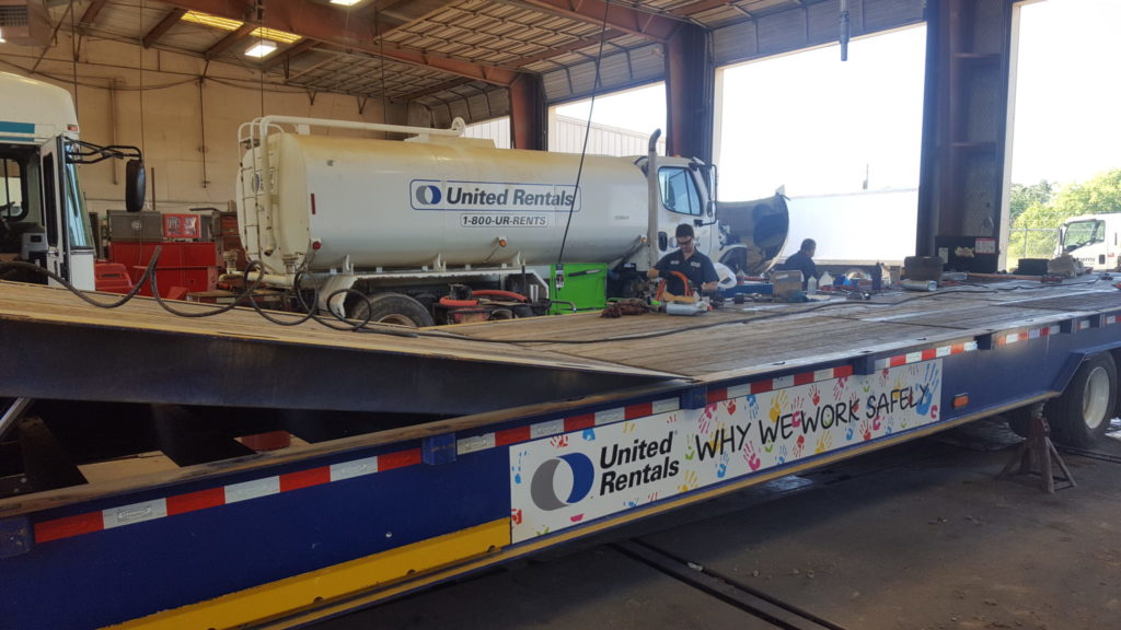 United Rentals Water Truck and Trailer