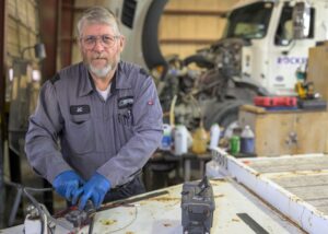 Ferguson Truck Center mechanic in shop